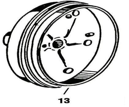 PARTICOLARI FRENI ANTERIORI A TAMBURO 1 Piatto parapolvere anteriore sx - dx 2 Ganasce metallo nudo (vendute senza pattino) 3 Tamburo anteriore A 3A Tamburo