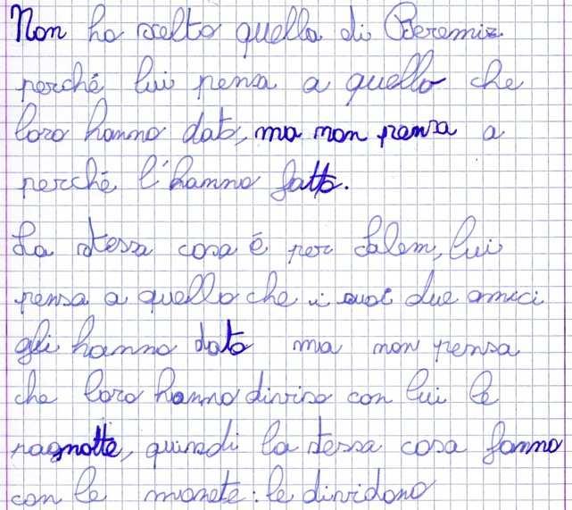 SOLUZIONE PROPOSTA da BEREMIZ (7 1) A FAVORE CONTRO PIETRO( ( ( Argomentazione Un esempio: classe quarta primaria 1.