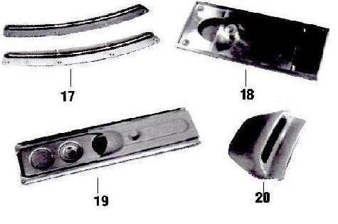 IMPIANTO RISCALDAMENTO 1 Fascetta metallica valvola riscaldamento 2 Valvola riscaldamento lunga sx-dx A 2a Valvola riscaldamento corta sx-dx B/C 3 Fascetta in alluminio 4 Tubo flessibile in cartone 5