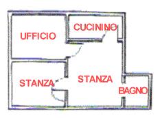 1 Cucinino: no Angolo cottura in stanza destinata a più attività: no Stanze in