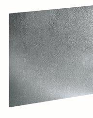 finestrati in alluminio (profilato normale o taglio termico): 16 mm Lastra in policarbonato trasparente da 6 mm antiurto, antintrusione Per telai finestrati in alluminio (profilato normale)