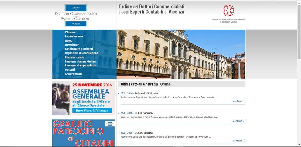 Il sito web: uno strumento informativo sempre aggiornato per gli iscritti con nuove sezioni Amministrazione trasparente Bilancio Sociale Pubblicazione organica di tutta la normativa di riferimento e