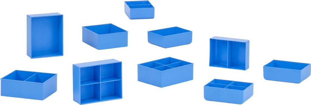 MINIBOX MB minib ox Bacinelle inseribili MB Realizzata in polistirolo nel colore standard blu, la bacinella inseribile Minibox