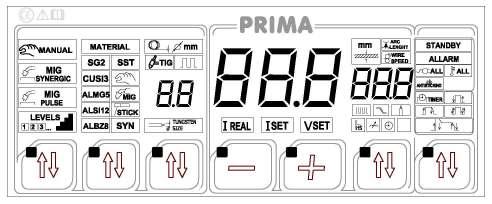 MODALITA DI SALDATURA: -GENERATORE PRIMA PULSE 200 CON 5 MODALITA DI SALDATURA.