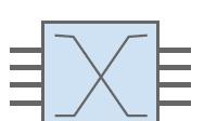 Switching system switching system connects N terminals ( 0, 1,, n-1 ) so that a (unidirectional) transmission is possible from the transmitting side of any given terminal i to the receiving side of