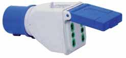 220V ADATTATORE CEE BLU INDUSTRIALE 220V ADATTATORE CEE BLU INDUSTRIALE 250V Rifer.