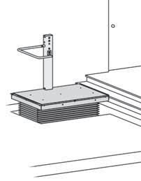 BARRA ANTICADUTA (optional x corse < 500 mm) SICURO E CONFORTEVOLE Studiato per utilizzatori con ridotte capacità motorie, sia su carrozzina che in piedi, minipocket è dotato di sistemi di sicurezza