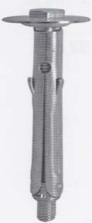 Tassello acciaio prolungato con vite TE in ferro o acciaio 8.8 Codice Misura Foro mm Conf.