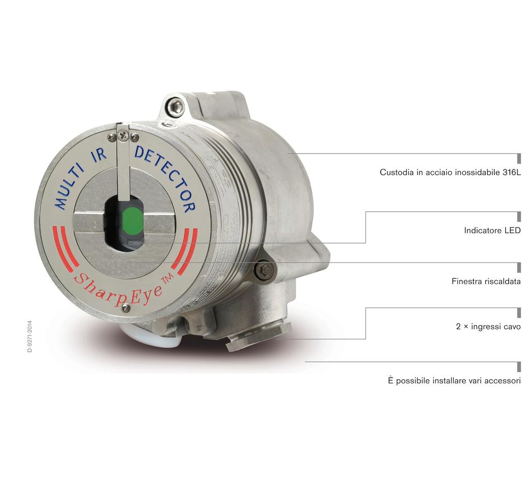 SharpEye 40/40M multi IR Rilevatore di fiamma l utilizzo di un dispositivo per la rilevazione di fiamma come condizione necessaria per la sicurezza personale.