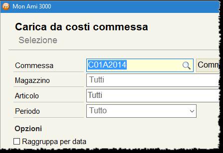 Generazione della fattura di vendita La generazione della fattura di vendita può avvenire in diversi modi, in base a come si è svolta la lavorazione della commessa.