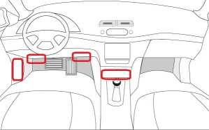 5. Primi passi Descrizione dei dettagli: 1- Dopo aver inserito la SIM card ed abilitato la batteria, commutando 1- l interruttore in posizione ON, inserire il dispositivo nell apposita presa 1- OBD