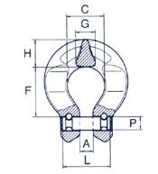 000 ATTACCO A FORCELLA Codice Catena A B C F G H PxL Peso WLL mm inch mm mm mm mm mm mm Kg Kg CPA 06 6 1/4 7,5 32 18 32 9,8 11 7,5x21 0,15 1.