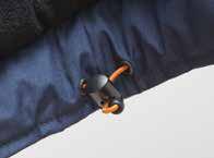 sinistra chiusa con velcro coulisse di chiusura al fondo polsi interni in maglia elastica ZX /NERO Gy