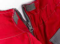 tessuto a tutte le tasche e relative alette di colore in contrasto polsi con elastico 1 tasca posteriore chiusa con