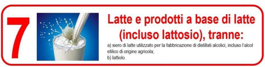 - prodotti indicanti in etichetta la presenza di soia Reazione avversa su base immunologica a una o più proteine del latte vaccino(caseina e proteine