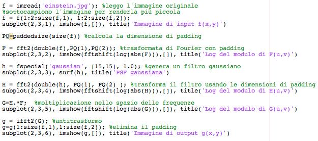 Interludio: risposta di un sistema lineare //trasformate e sistemi in frequenza dominio dello spazio