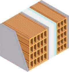 3 Pareti pluristrato -Intonaco esterno (cm,5) -Ecopor 3 5x5x5 (cm 5) 3-Intonaco di rinzaffo