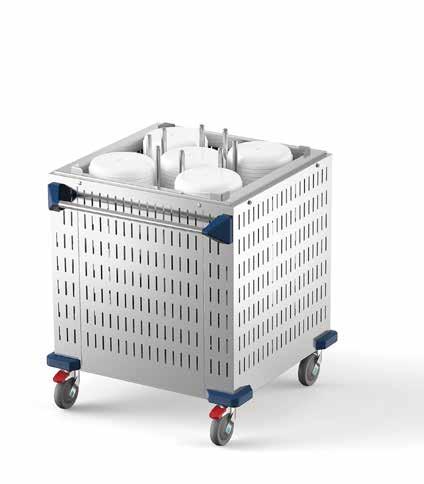 Prodotti Prodotti Elevatori a piattaforma Con gli elevatori a piattaforma Burlodge, impilare e trasportare le stoviglie è semplice e pratico.