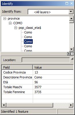 relazioni tra tabelle: relate - L operazione di relate non è visibile visualizzando la tabella degli attributi