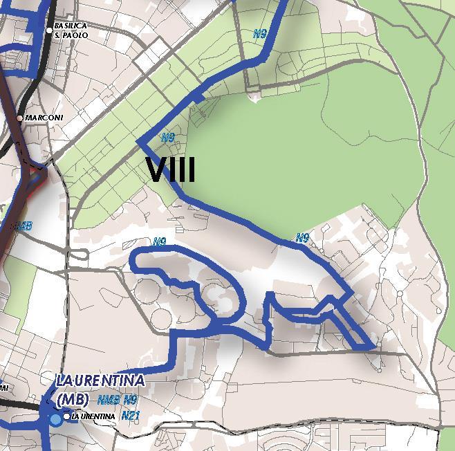N9 (LAURENTINA - TERMINI) Modifica dell attuale linea N9