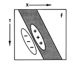 //la corteccia striata: modello di Adelson-Bergen Idea: se il moto è un pattern orientato in X-Y-T, l analisi del movimento è come