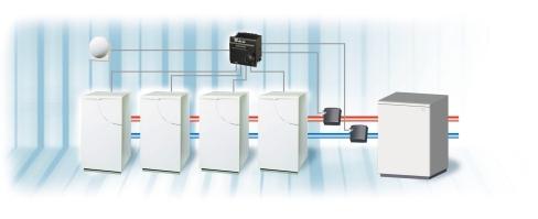 Una soluzione versatile e modulare Mistral può essere inserita in impianti generatori Mistral 32 con la centralina di tradizionali o multizona grazie agli accessori optional (kit idraulico per la