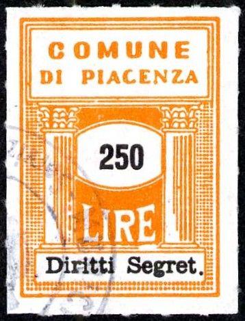 500 rosso Segreteria 1878/< Stampa mm.