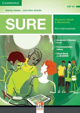 Corsi Be Sure with SURE accuracy e fluency conversazione completo SURE Martyn Hobbs e Julia Starr Keddle A1 A2 B1 B2 SURE Elementary Pre-intermediate Intermediate Student s Book & Workbook con codice