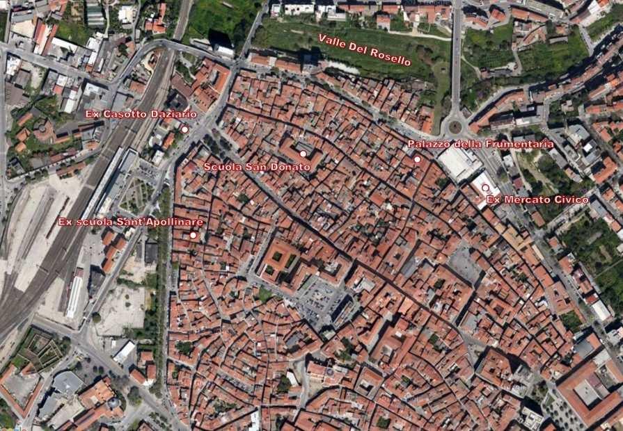 città Focus su uno