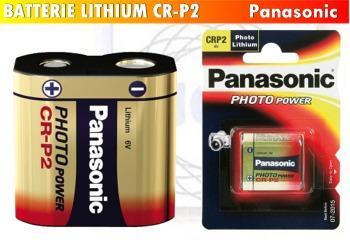 Tensione: 1,5V Capacità : 2900mAh BATTERIA RICARICABILE AL LITHIO 2 CR 5 PANASONIC (2CR5/1BP) Adatta per