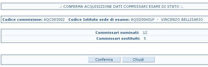 Apparirà la schermata di conferma dei dati precedentemente digitati Fare clic sul tasto Conferma Cliccando