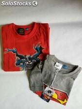 b T-shirt Bambino Cotone a Manica Lunga