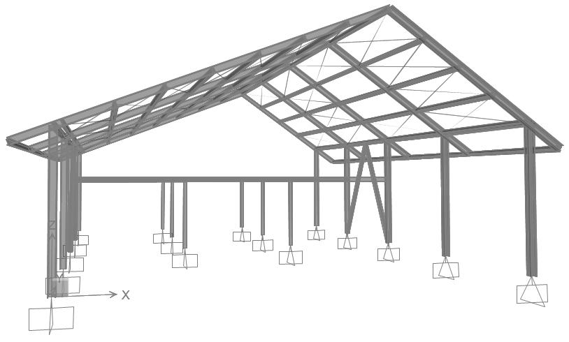 Realizzazione di edifici di nuova costruzione Costruzione di un capannone in struttura metallica Modello