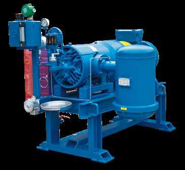 The cyclonic separator is designed to separate and collect the condensates.