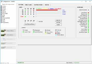 Sinottico interattivo Il software di programmazione Sicep Connect consente una visualizzazione istantanea di tutti i parametri operativi della periferica: Stato attuale parametri radio: stato