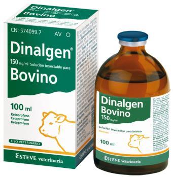 DINALGEN 150 mg/ml soluzione iniettabile Bovino Ogni ml di prodotto contiene: Principio attivo: Ketoprofene 150 mg Eccipienti: Alcol benzilico (E1519) 10 mg Forma farmaceutica Soluzione iniettabile.