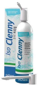 ISO CLENNY Spray 120 ml, acqua di mare Con doppio erogatore per naso e orecchio Per il naso Da utilizzare nel
