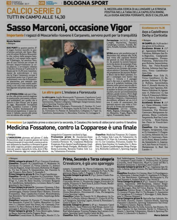 5 novembre 2017 Pagina 88 Il Resto del Carlino (ed.