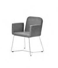 - Fix and swivel armchair, stool with chromed steel frame. Upholstered shell. - Fauteuil fix et povotante avec structure en acier chromé ou laqué. Asssie Revêtue.