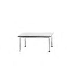 Billy 3-HPL Coffee table con struttura acciaio cromato. Piano in HPL.- Coffee table with chrome. Hpl top. - Table basse avec structure en acier chromè. Plateau en HPL.