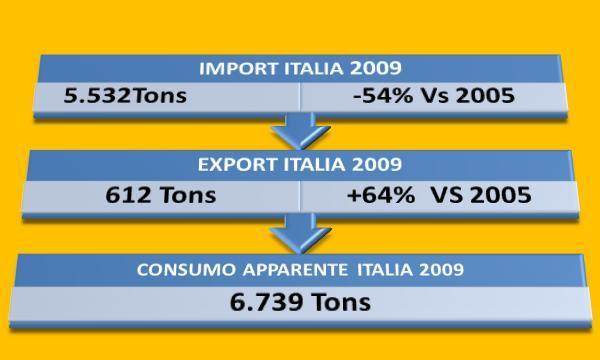 PINOLI SCENARIO ITALIA 2005-2009 TREND