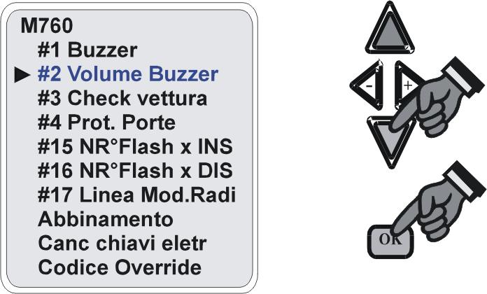 BUZZER Questa funzione permette di abilitare o disabilitare il segnale acustico Buzzer durante l inserimento e il disinserimento del sistema d allarme.