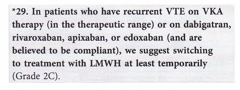 Management of recurrent