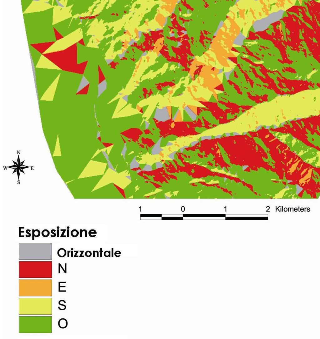 Figura 12 Carta dell esposizione dei versanti. 5.