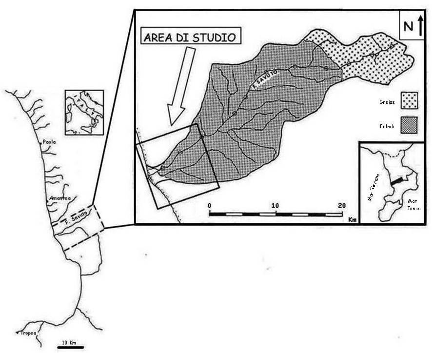 1. Geologia Il Bacino del Fiume Savuto ricade lungo il versante occidentale della Catena Costiera calabra e rappresenta un sistema naturale completo, trasversale alle direttrici della catena, che si