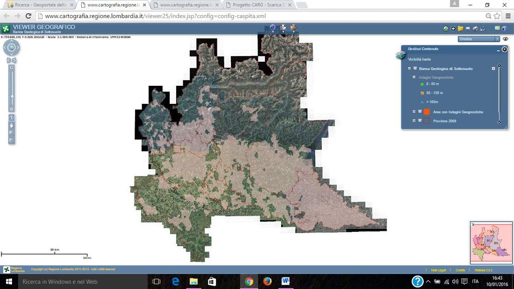 Per zoom successivi, venogono visualizzati i punti che