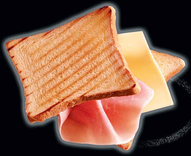 Toast 3 pan toast cotto in cassetta prosciutto cotto formaggio edamer prodotto in Italia, firmato Montana morbido e
