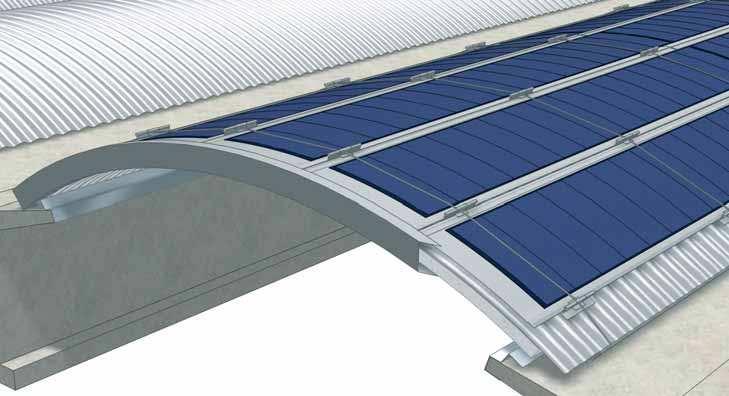 Enercover Top Il brevetto per solarizzare coperture su travi a Y Le costruzioni prefabbricate con travi a sezione ad Y presentano delle specificità che rendono complesse, poco affidabili e