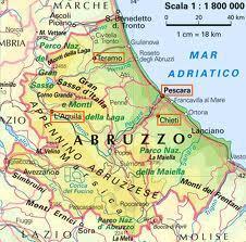 L Abruzzo L Abruzzo è una regione che si affaccia sul mar Adriatico ed è quasi interamente montuosa. Nella parte occidentale si trovano le cime più alte dell Appennino: il Gran Sasso e La Maiella.