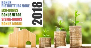 Bonus ristrutturazione 2018: novità Legge di Bilancio Le novità introdotte dalla nuova legge di Bilancio 2018 ai bonus casa 2018, sono tante ma nessuna riguarda la detrazione fiscale del 50% sulle